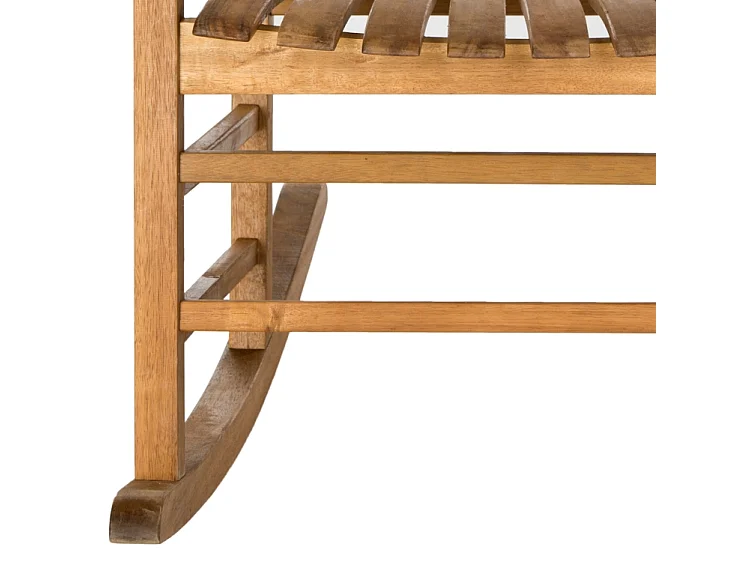 Fauteuil à bascule pour l'extérieur TEAK 66 X 85 X 113 cm - Shasta