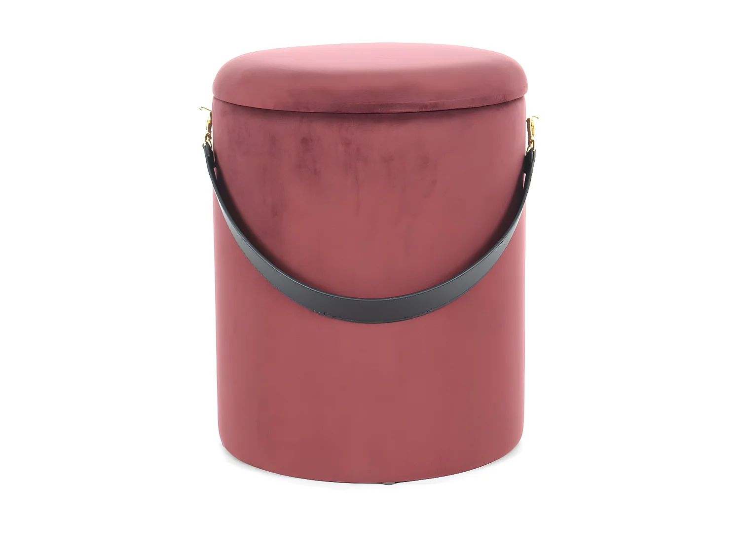 Lot de 2 Poufs & Coffres de Rangement "Arabella" 44cm Rouge