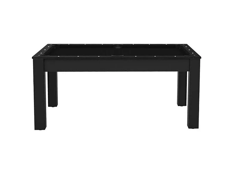 Table de Billard Convertible "Ohio" 185cm Noir Grainé