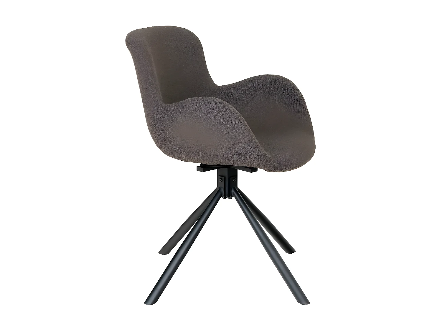 Amorim Esszimmerstuhl bouclé Drehfunktion mushroom.