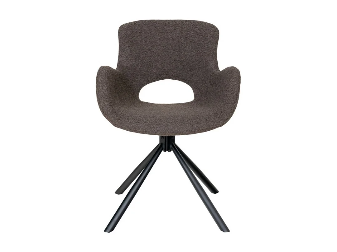 Amorim Esszimmerstuhl bouclé Drehfunktion mushroom.
