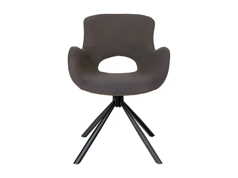 Amorim eetkamerstoel bouclé draaifunctie mushroom.