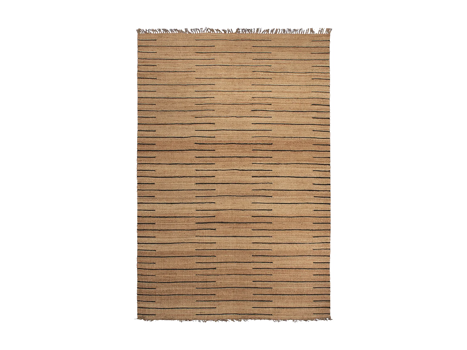 Tappeto TASNIM fatto a mano in iuta marrone e nero 300x400