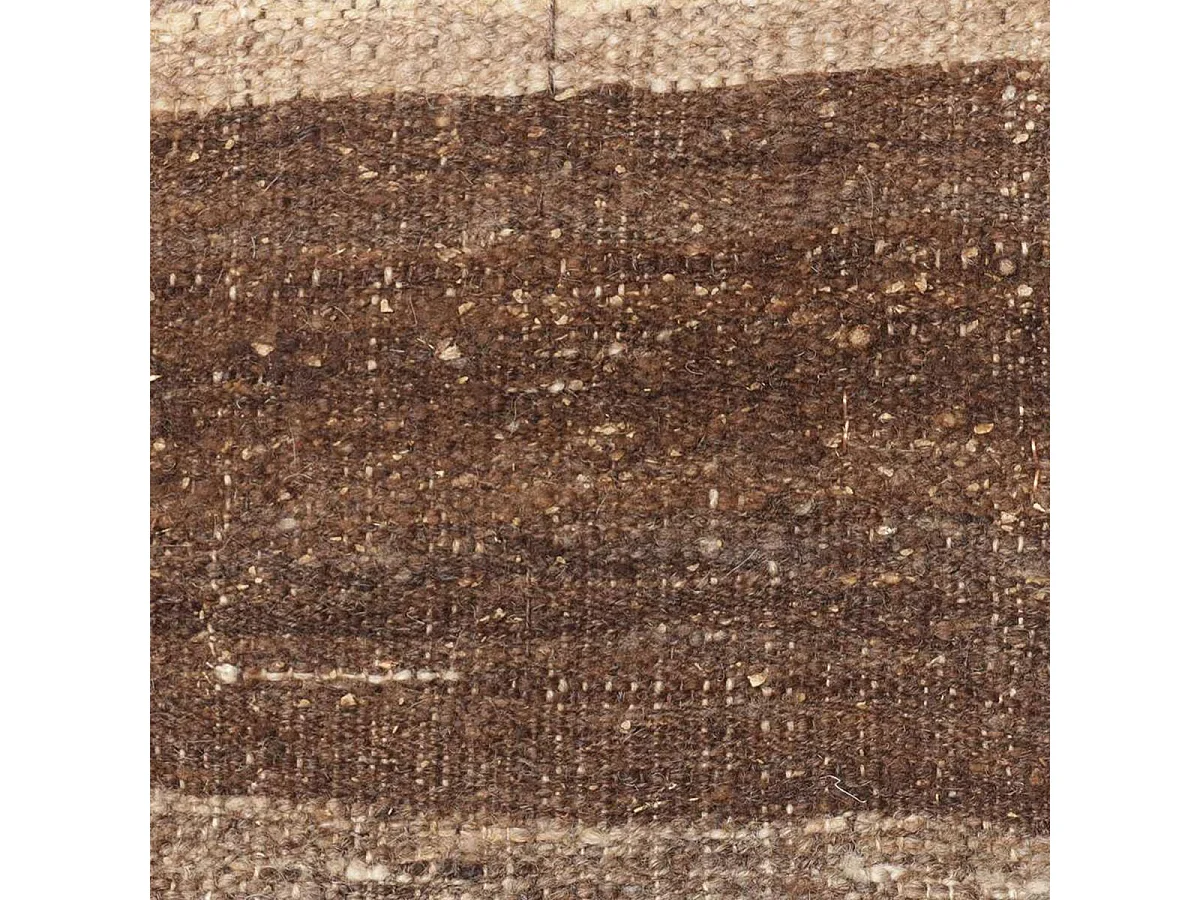 Authentique tapis d'Orient 200x300 kilim fait main en laine marron et beige ANTIK 1