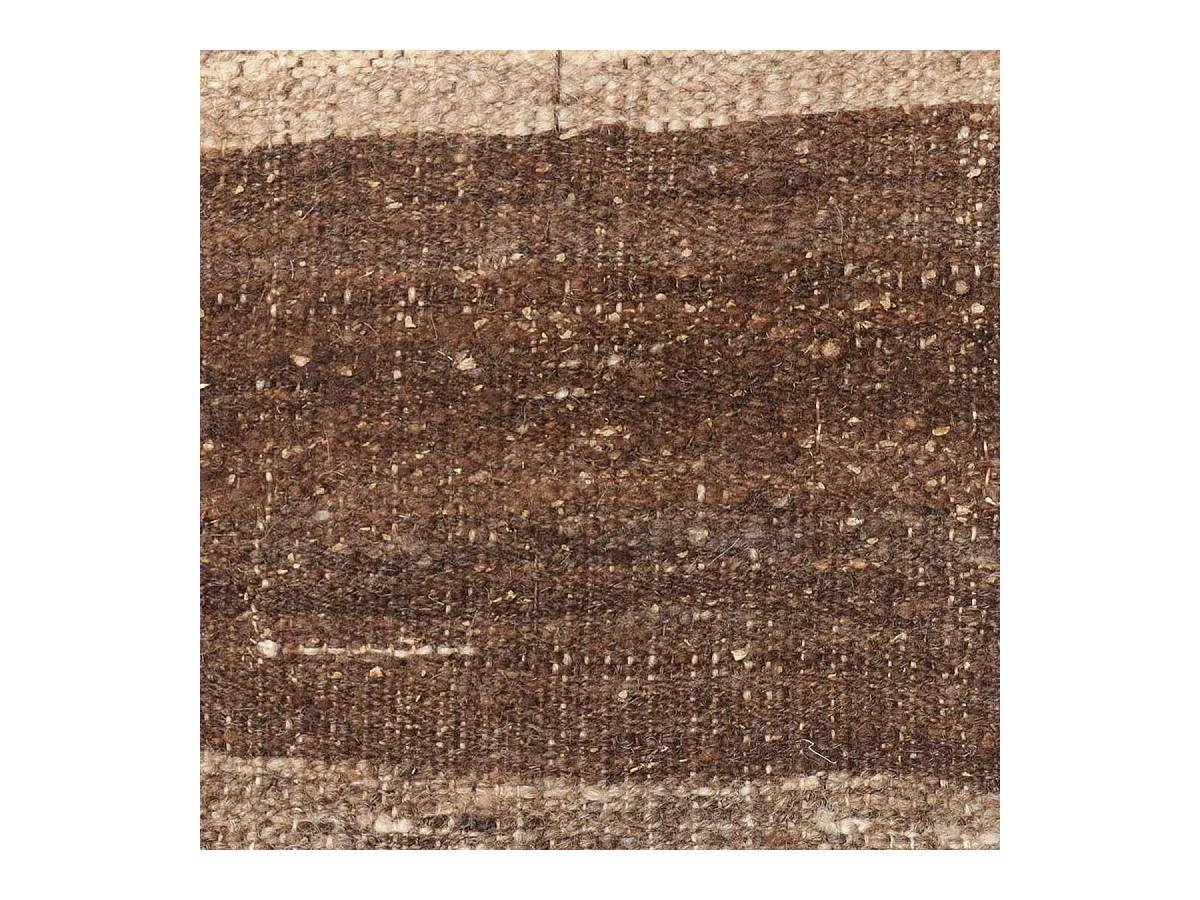 Authentique tapis d'Orient 200x300 kilim fait main en laine marron et beige ANTIK 1