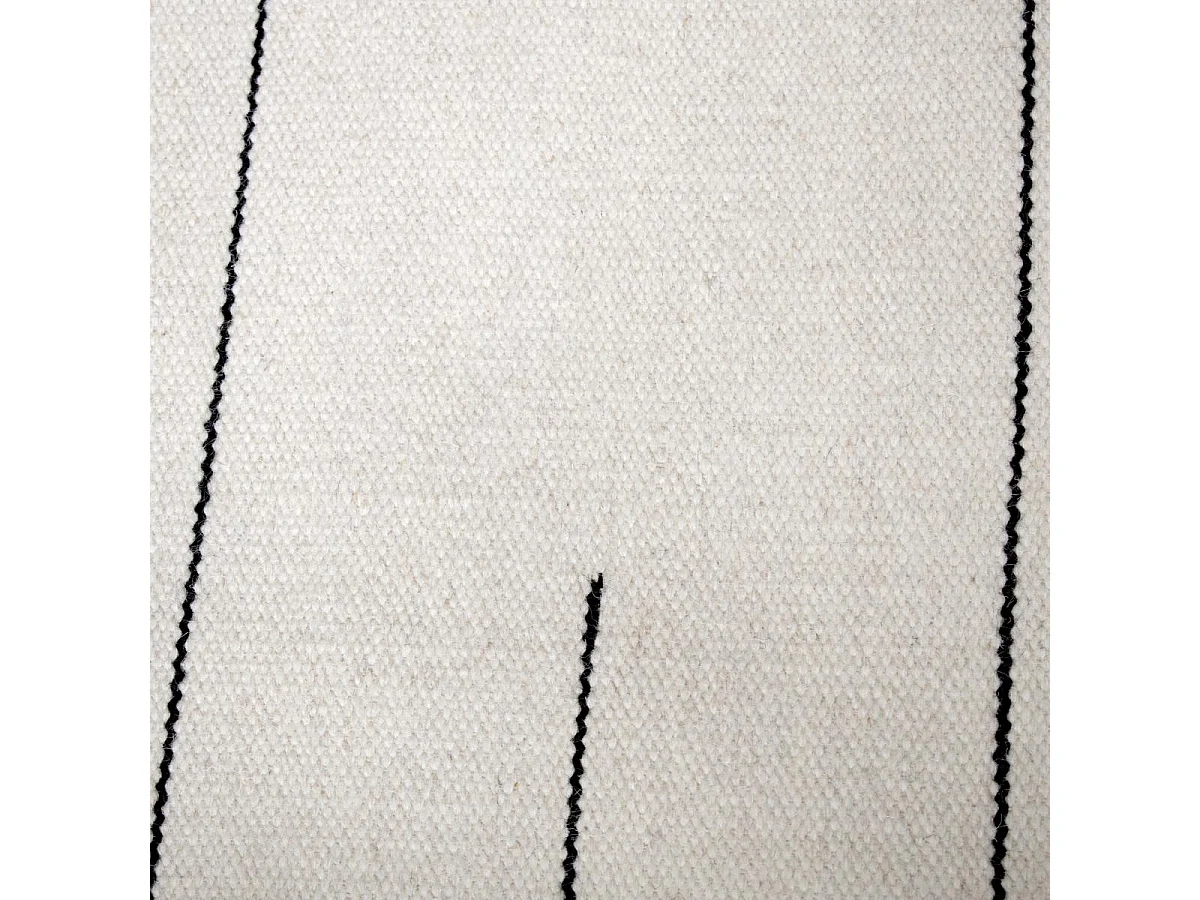 tapis grand salon 250x350 fait main en laine beige rectangle motif simple NIMBUS