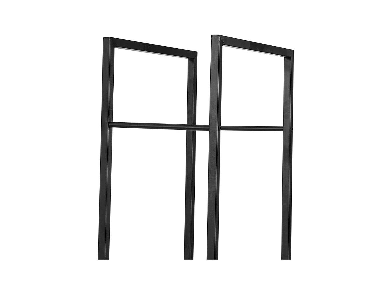 SoBuy SDA03-SCH Haardhouthouder Massief metalen logrek Antraciet brandhoutrek Grote capaciteit Logboekrek Binnen Buiten - 45 x 30 x 170 cm