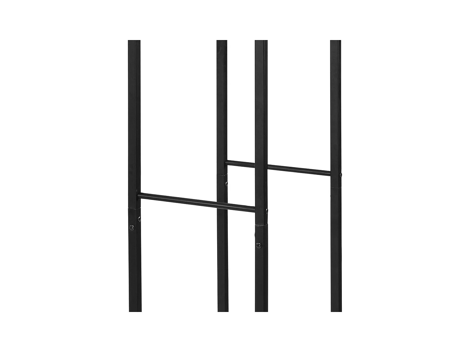 SoBuy SDA03-SCH Haardhouthouder Massief metalen logrek Antraciet brandhoutrek Grote capaciteit Logboekrek Binnen Buiten - 45 x 30 x 170 cm
