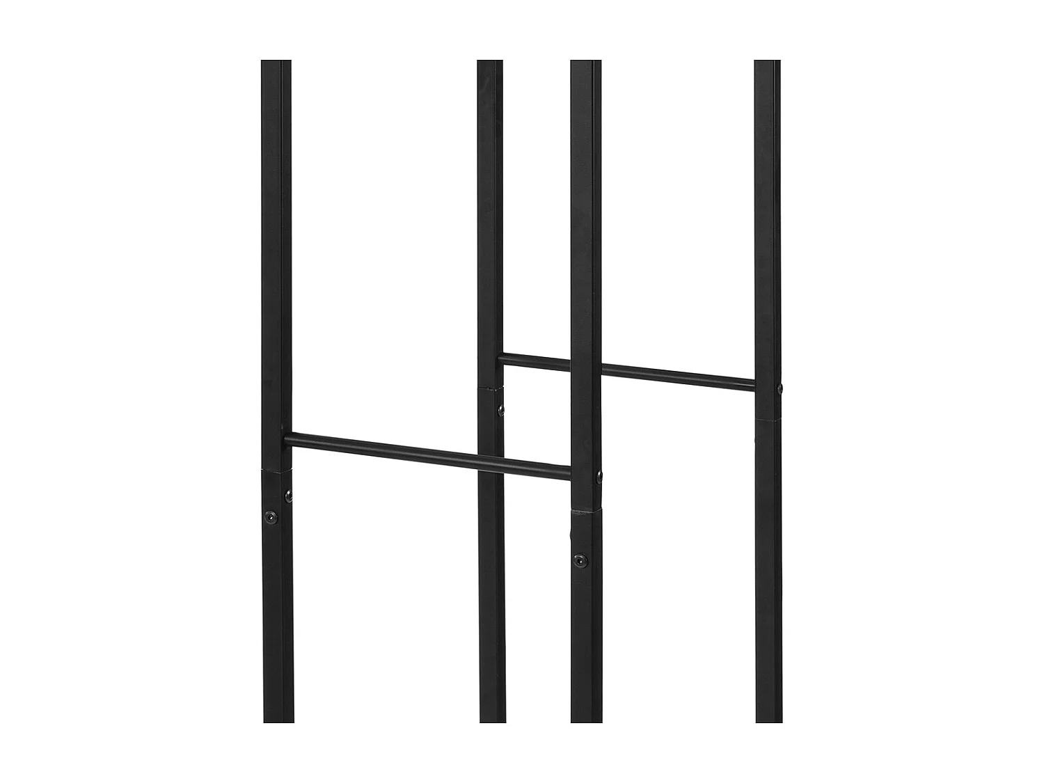 SoBuy SDA03-SCH Haardhouthouder Massief metalen logrek Antraciet brandhoutrek Grote capaciteit Logboekrek Binnen Buiten - 45 x 30 x 170 cm