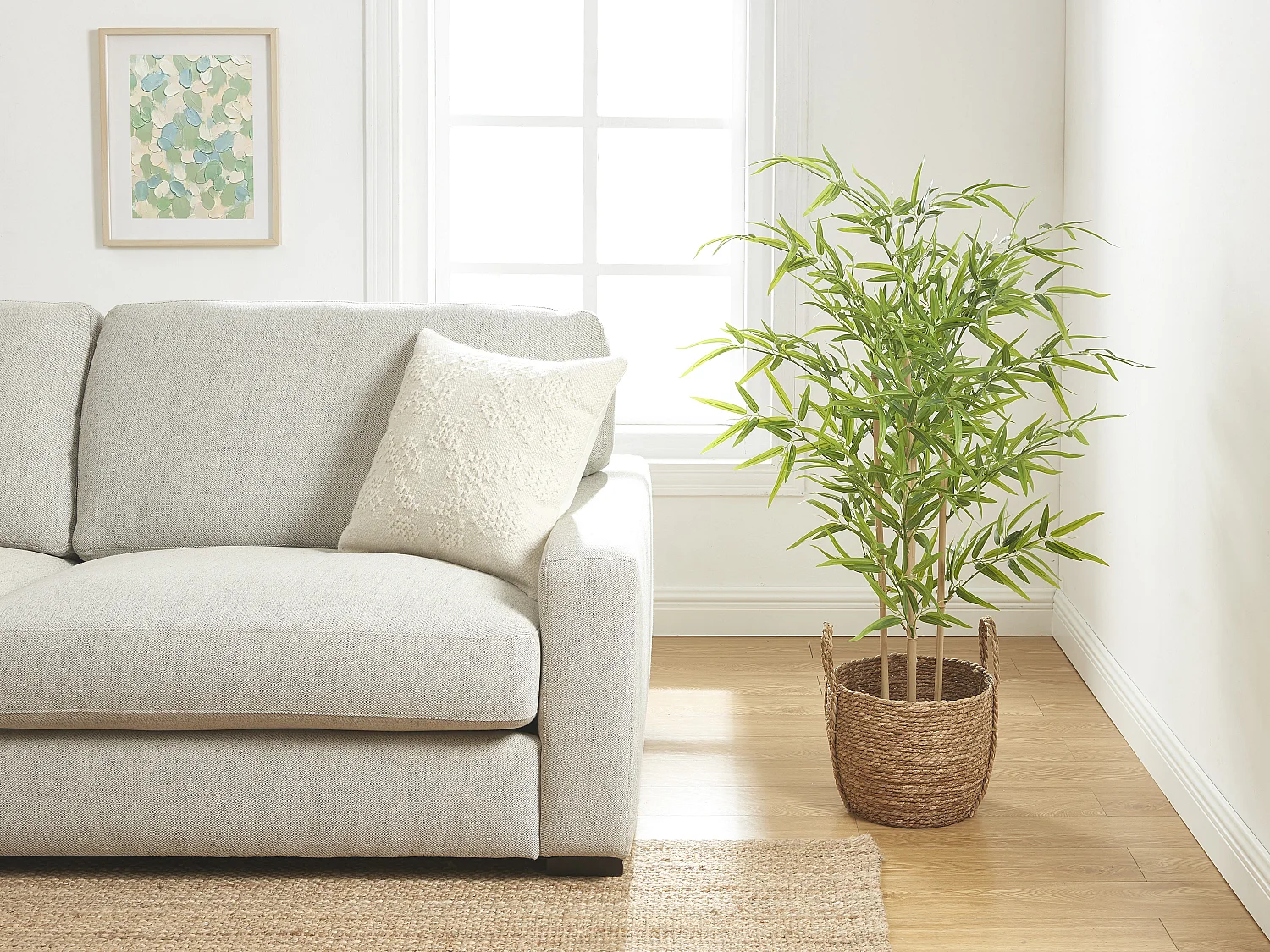 Albero artificiale BAMBOUSERAIE tronco naturale - H 122 cm