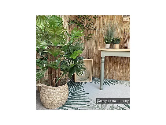 Arbre artificiel palmier - H.93 cm - Vert - RHAPIS