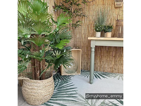 Sztuczna palma – wys. 93 cm – zielona – RHAPIS