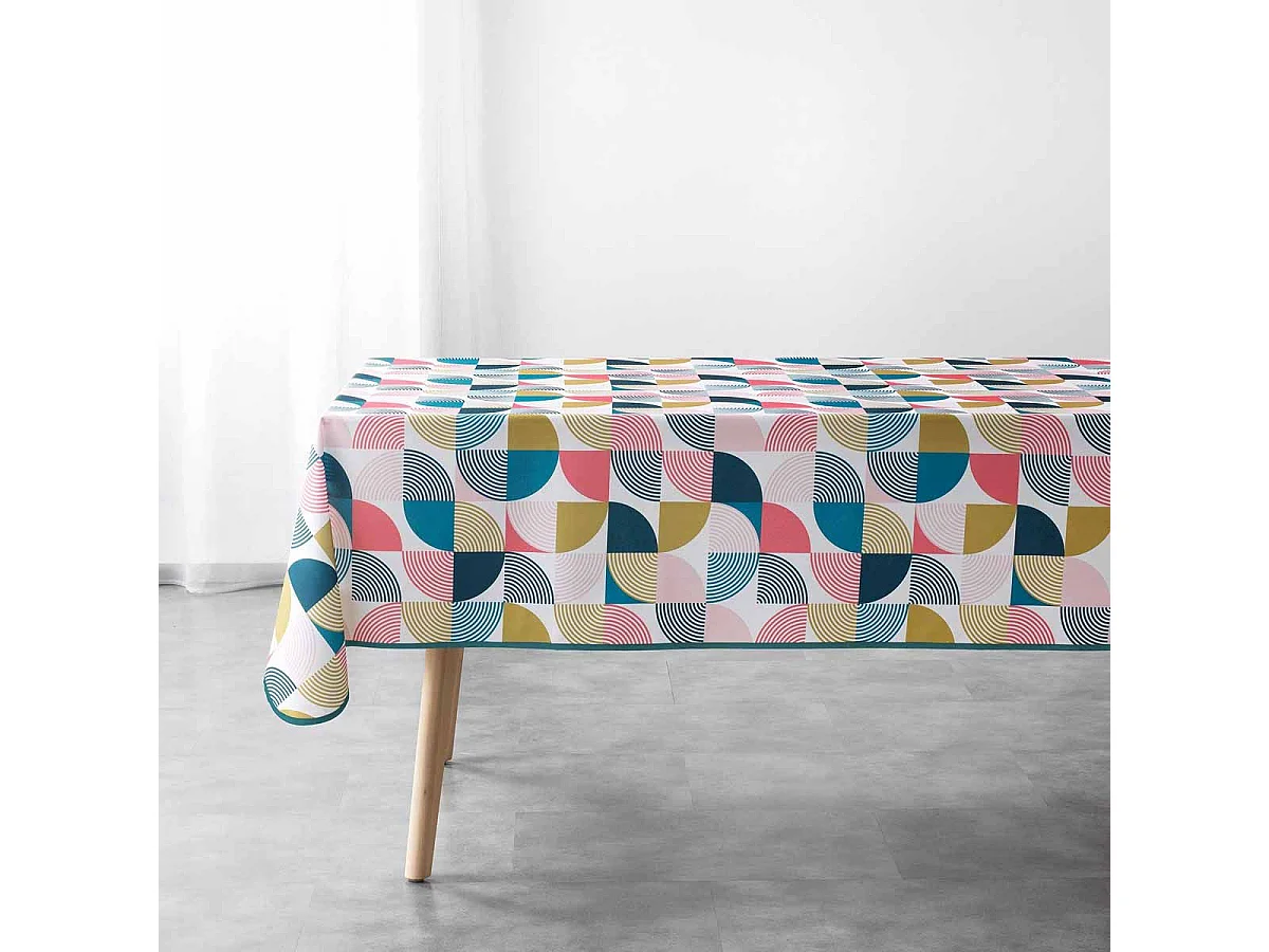 Nappe Antitache "Rythmo" 150x240cm Multicolore