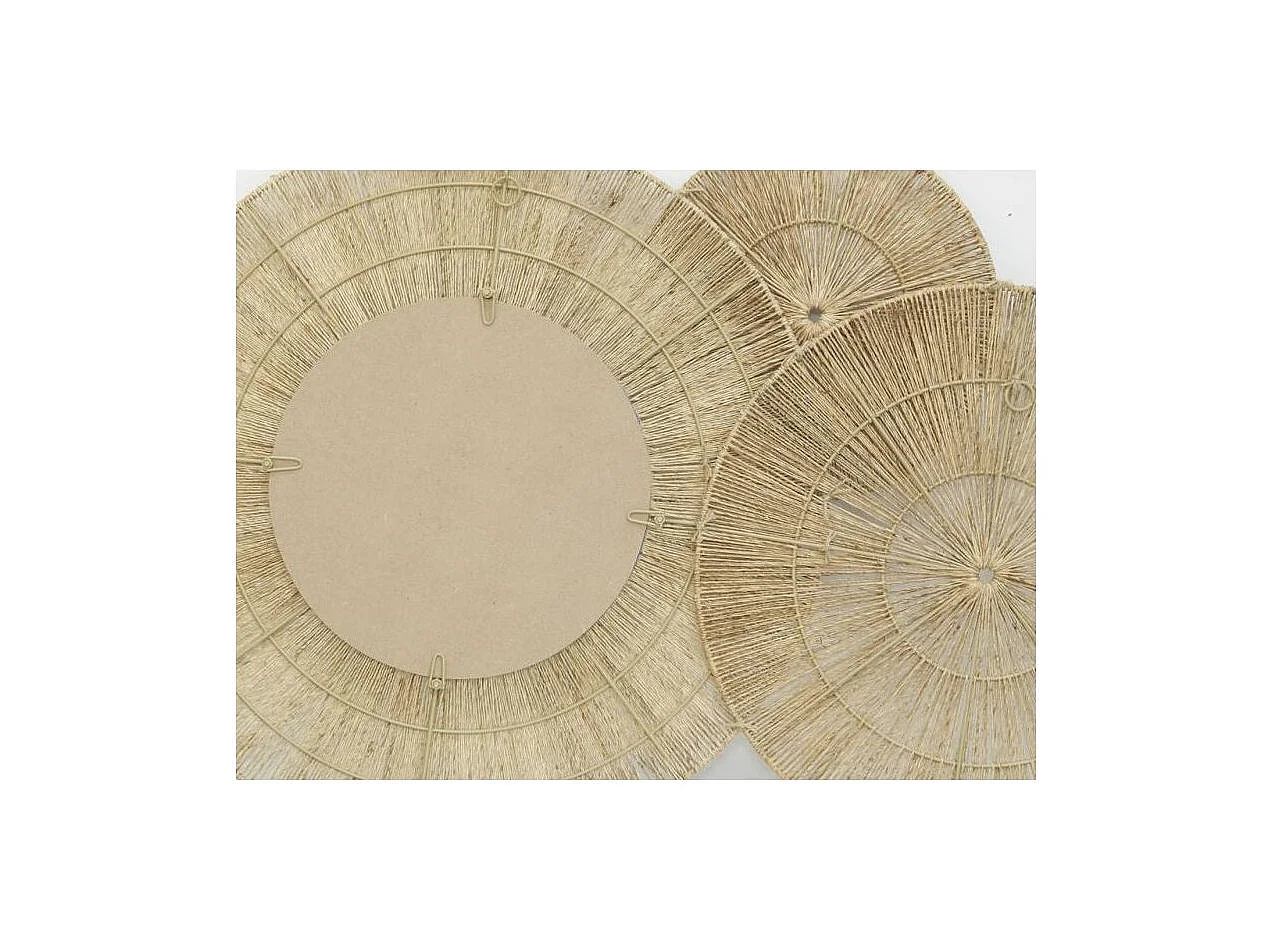 Décoration murale et miroir en jute