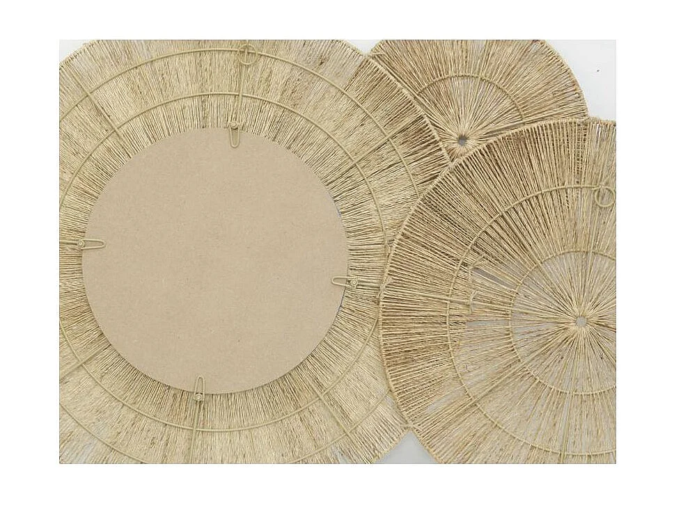 Décoration murale et miroir en jute