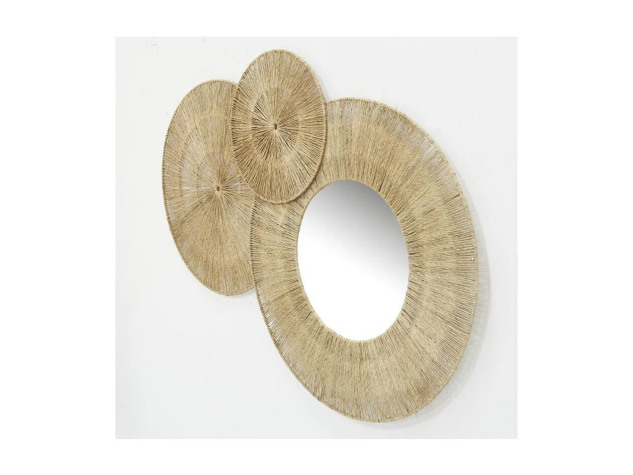 Décoration murale et miroir en jute