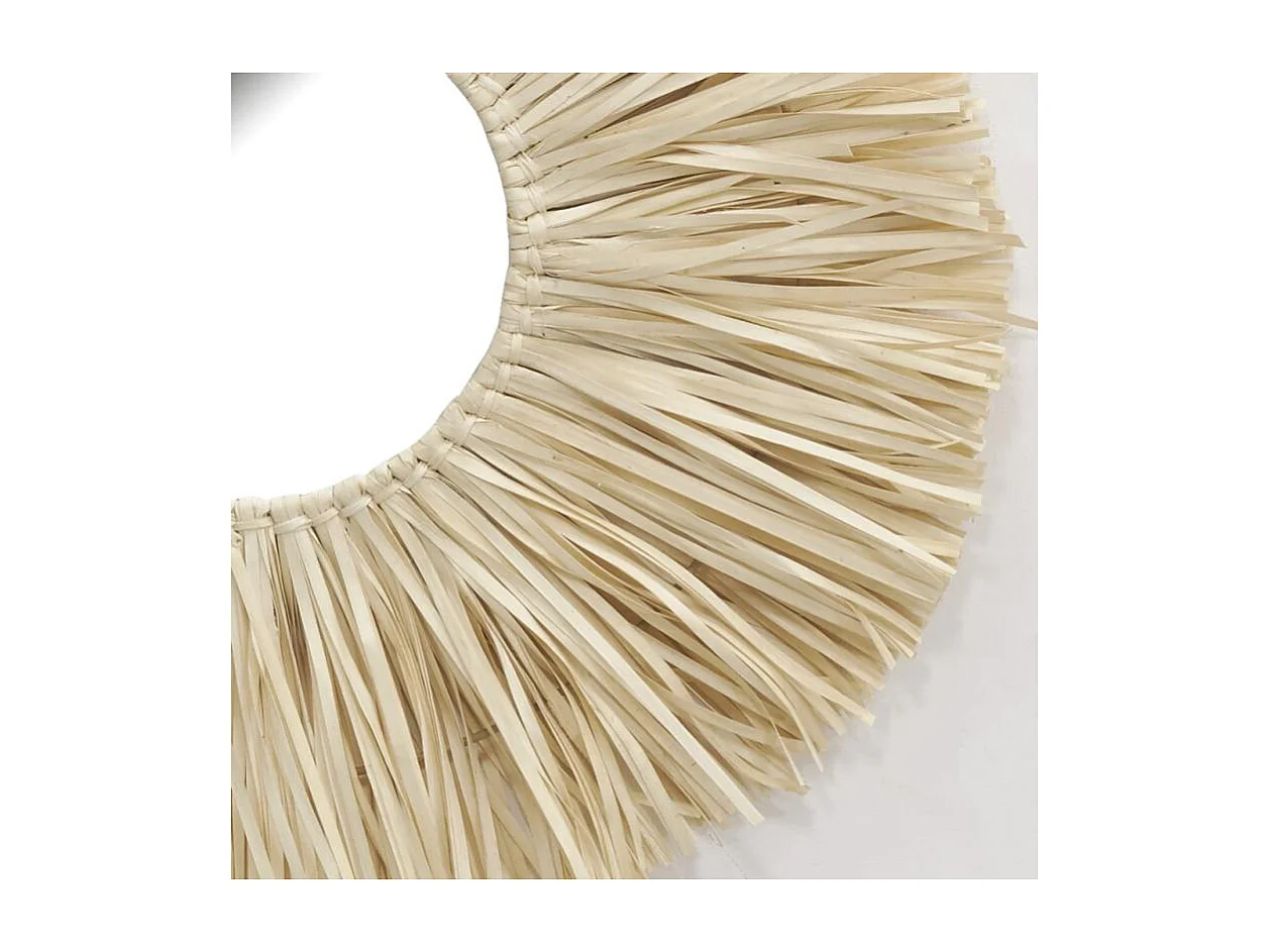 Miroir à franges en palmier