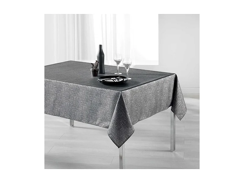Nappe Rectangulaire Imprimée "Palacio" 150x200cm Anthracite