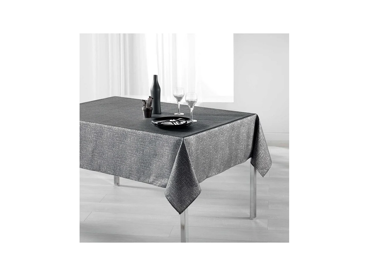 Nappe Rectangulaire Imprimée "Palacio" 150x200cm Anthracite