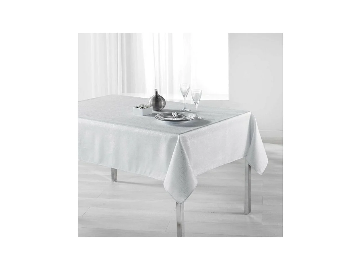 Nappe Rectangulaire Imprimée "Palacio" 150x240cm Blanc