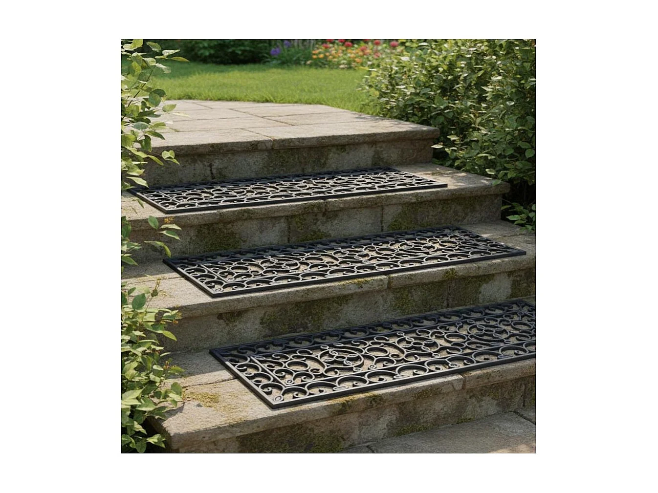 Paillasson tapis caoutchouc escalier - 75 x 25 cm - Esschert Design