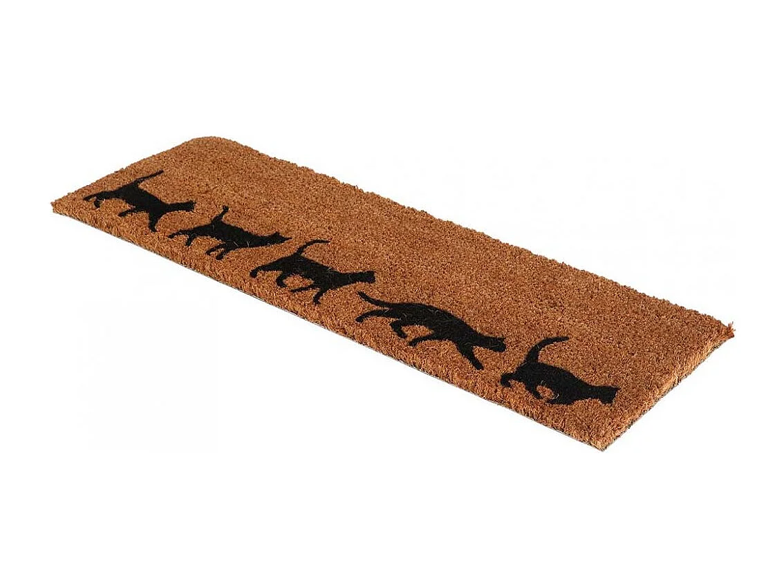 Paillasson en fibres de coco Evolution 75 x 25 cm Chats