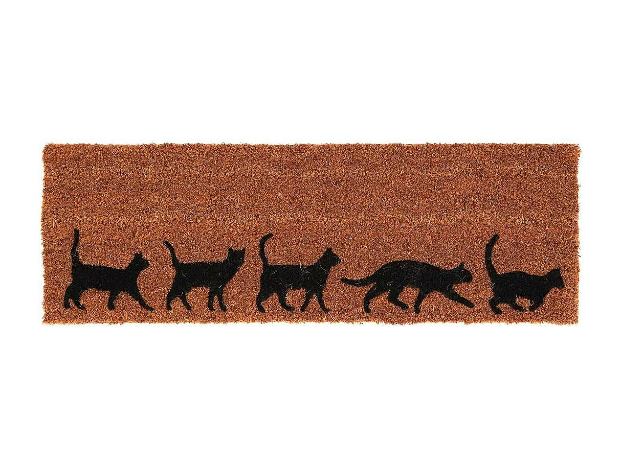 Kokosfaser-Fußmatte Evolution 75 x 25 cm Katzen