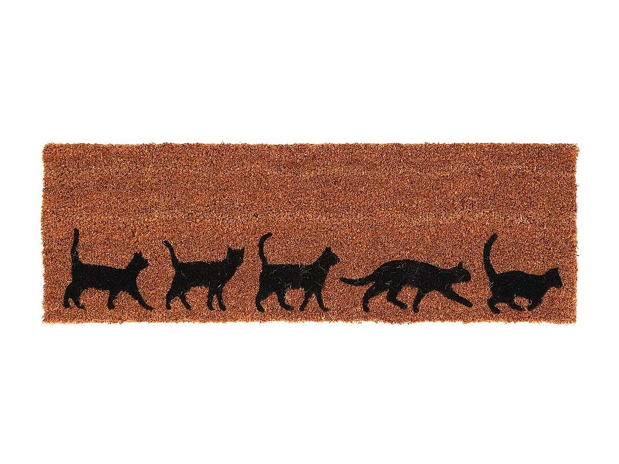 Paillasson en fibres de coco Evolution 75 x 25 cm Chats