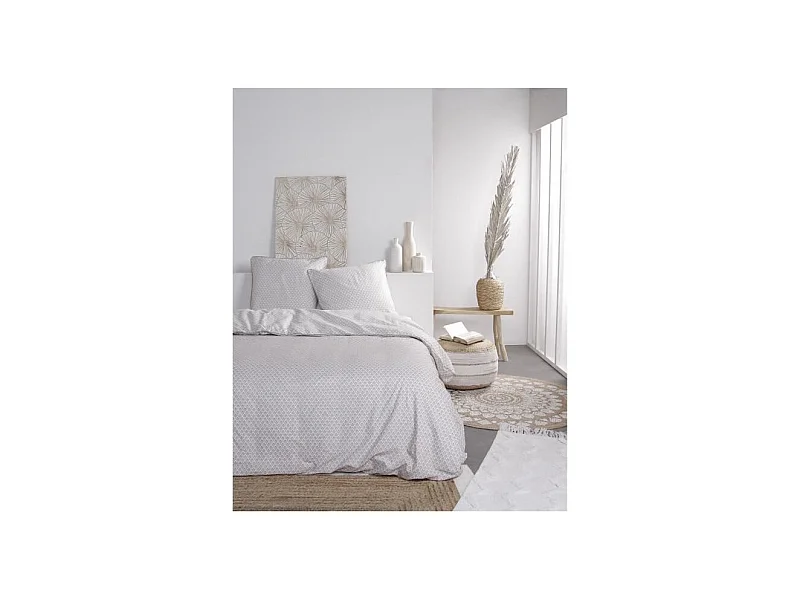 TODAY Parure de lit 2 personnes Slow Life - 220 x 240 cm - 100% Coton - Karma