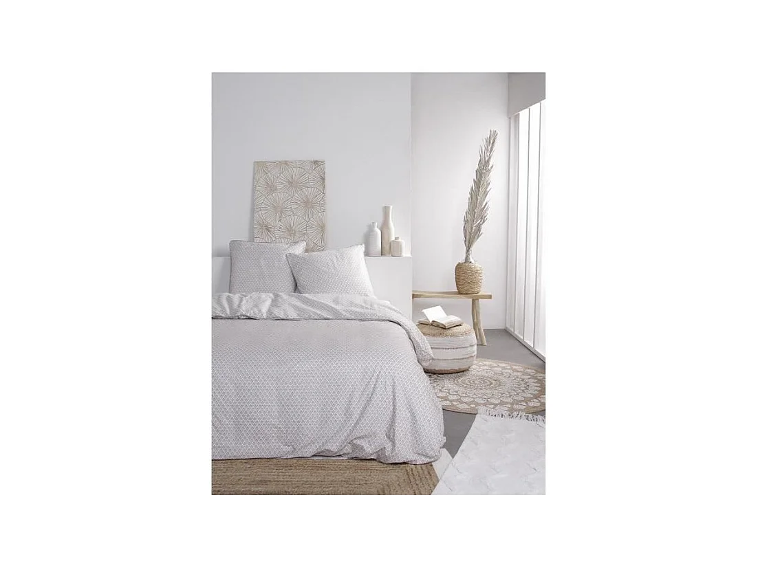 TODAY Parure de lit 2 personnes Slow Life - 220 x 240 cm - 100% Coton - Karma