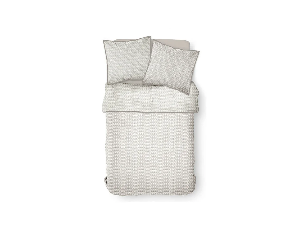 TODAY Parure de lit 2 personnes Slow Life - 220 x 240 cm - 100% Coton - Karma