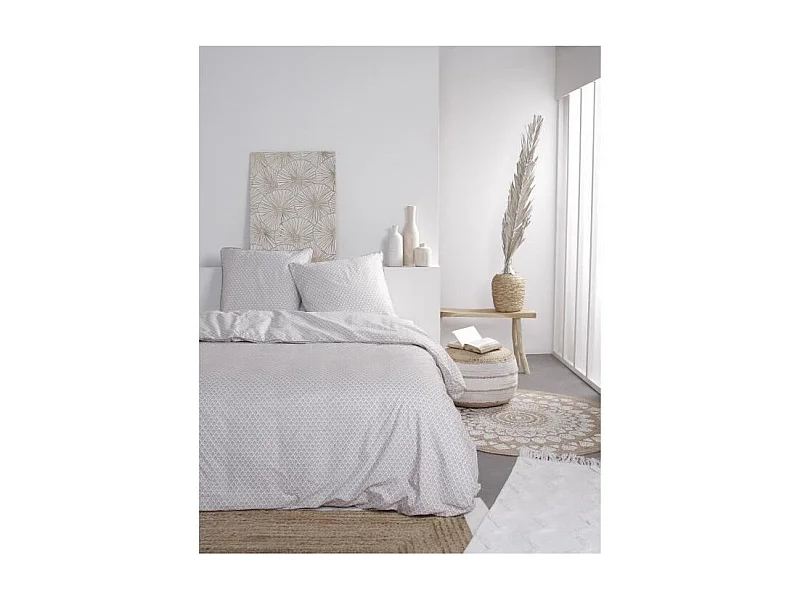 TODAY Parure de lit 2 personnes Slow Life - 220 x 240 cm - 100% Coton - Karma