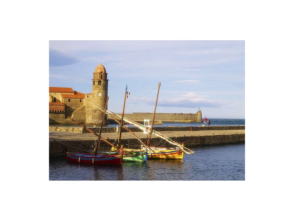 Tableau sur verre Collioure 45x65 cm