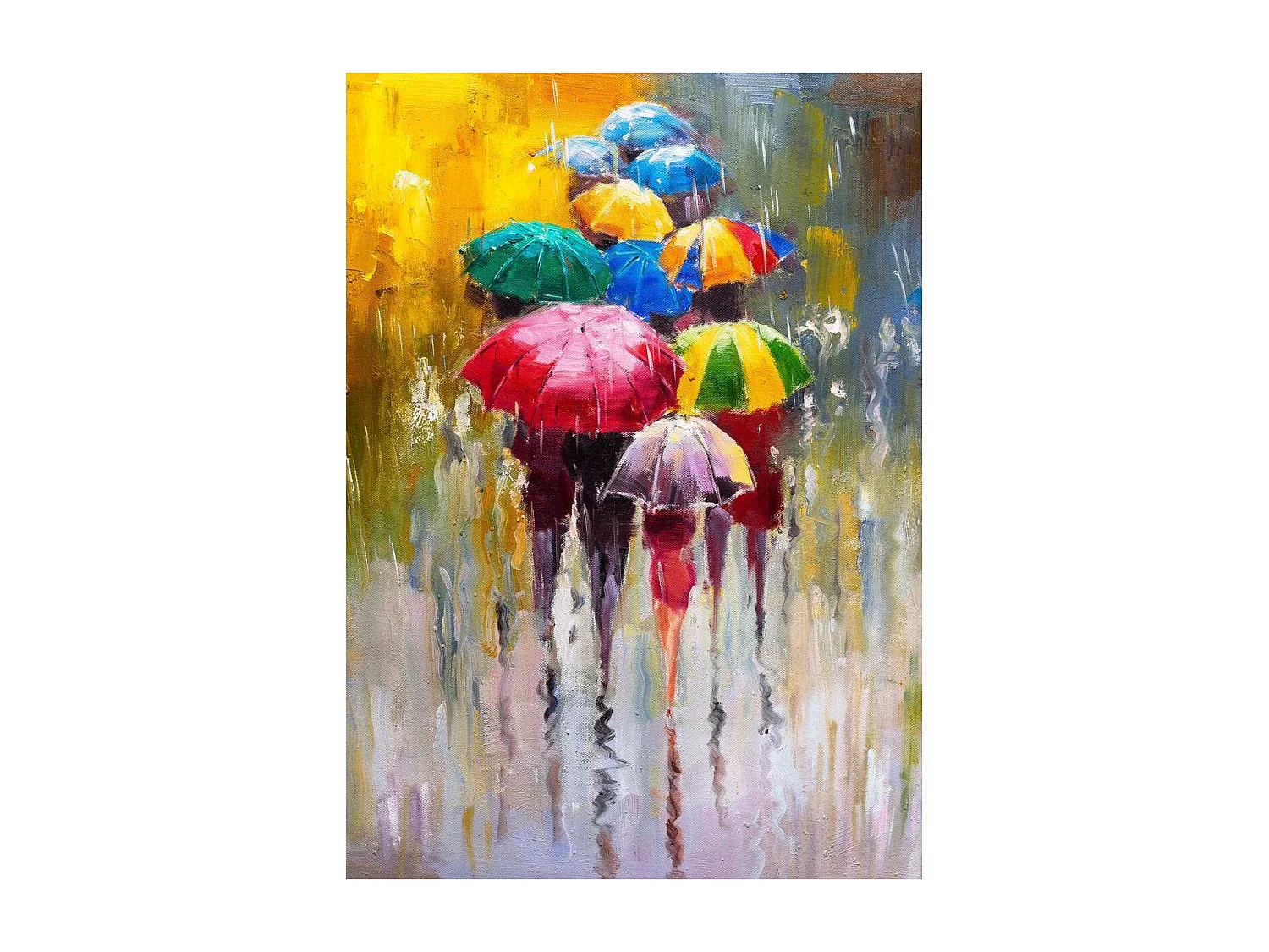 Tableau sur verre synthétique parapluie 65x97 cm