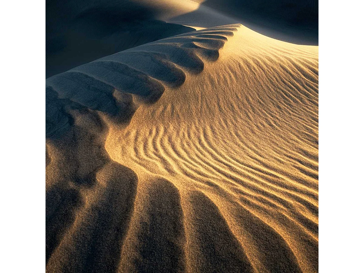 Tableau sur verre grande dune 30x30 cm