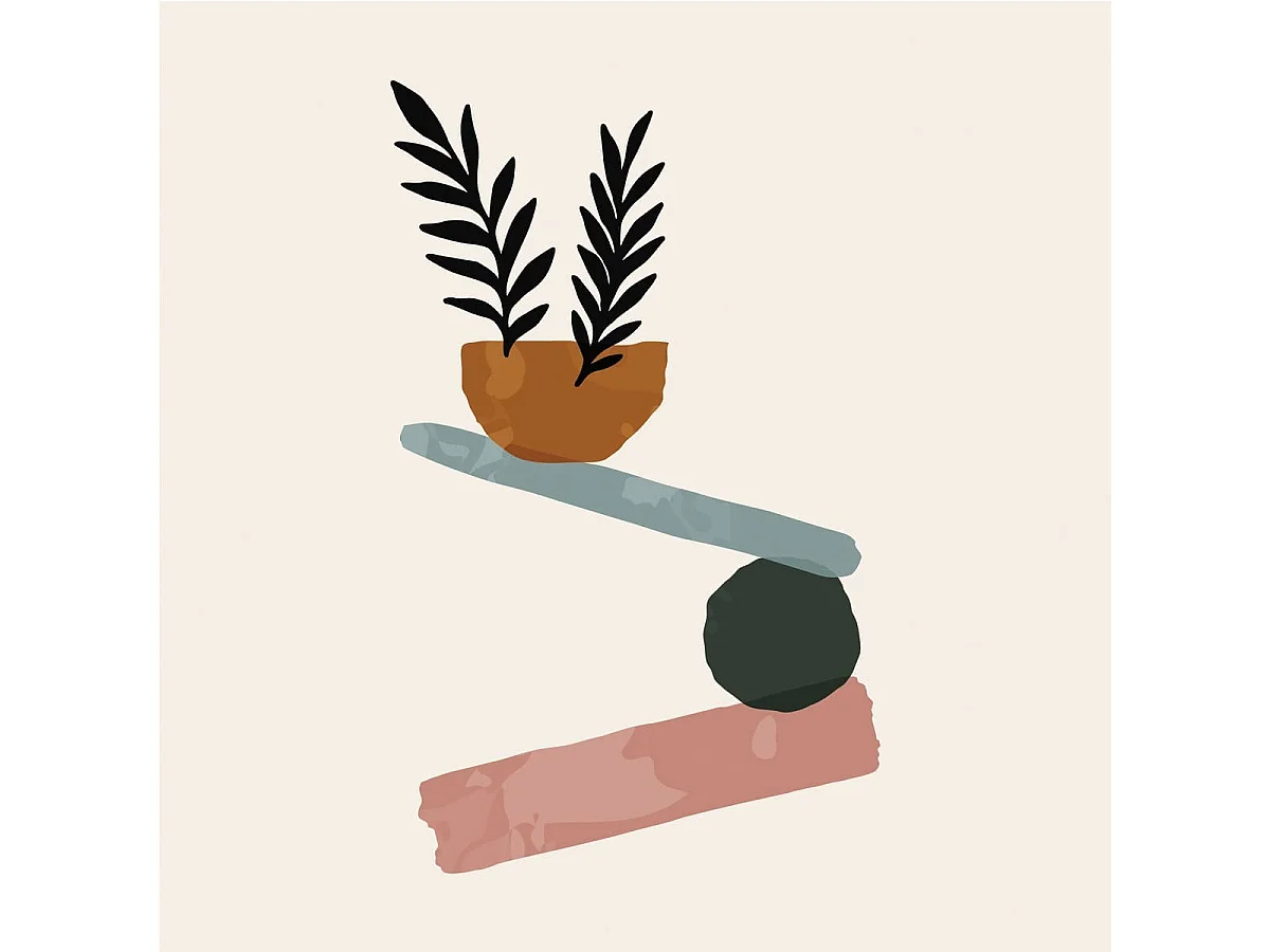 Tableau sur toile balance 90x90 cm