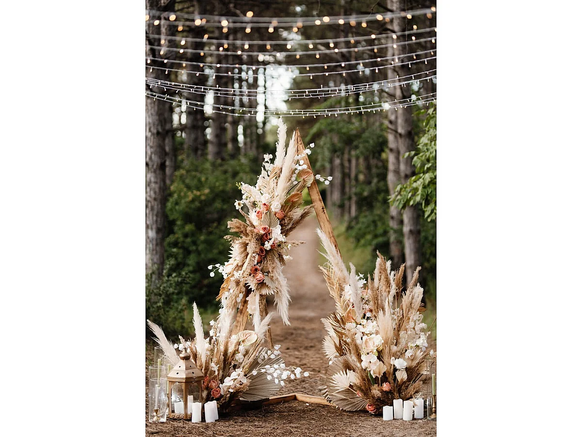 Tableau sur toile fleurs & mariage 45x65 cm