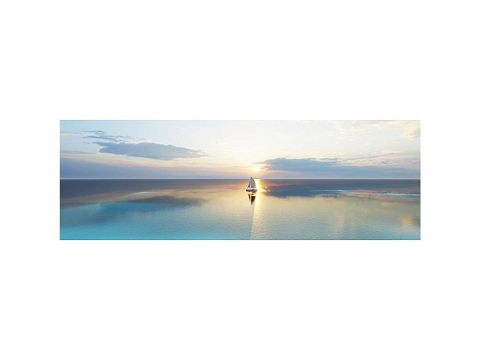 Impression sur Toile 120x50cm Tableaux Image Photo Montagnes Graphisme