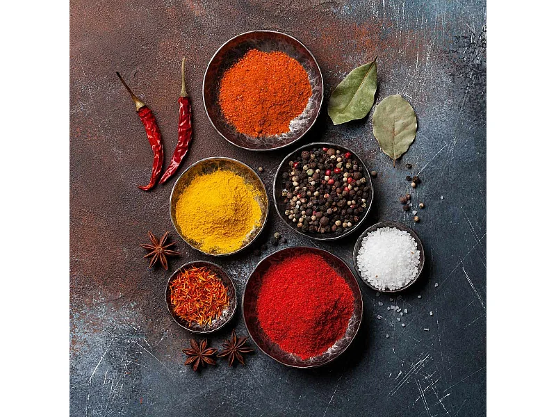 Tableau sur toile bol d'épice 65x65 cm