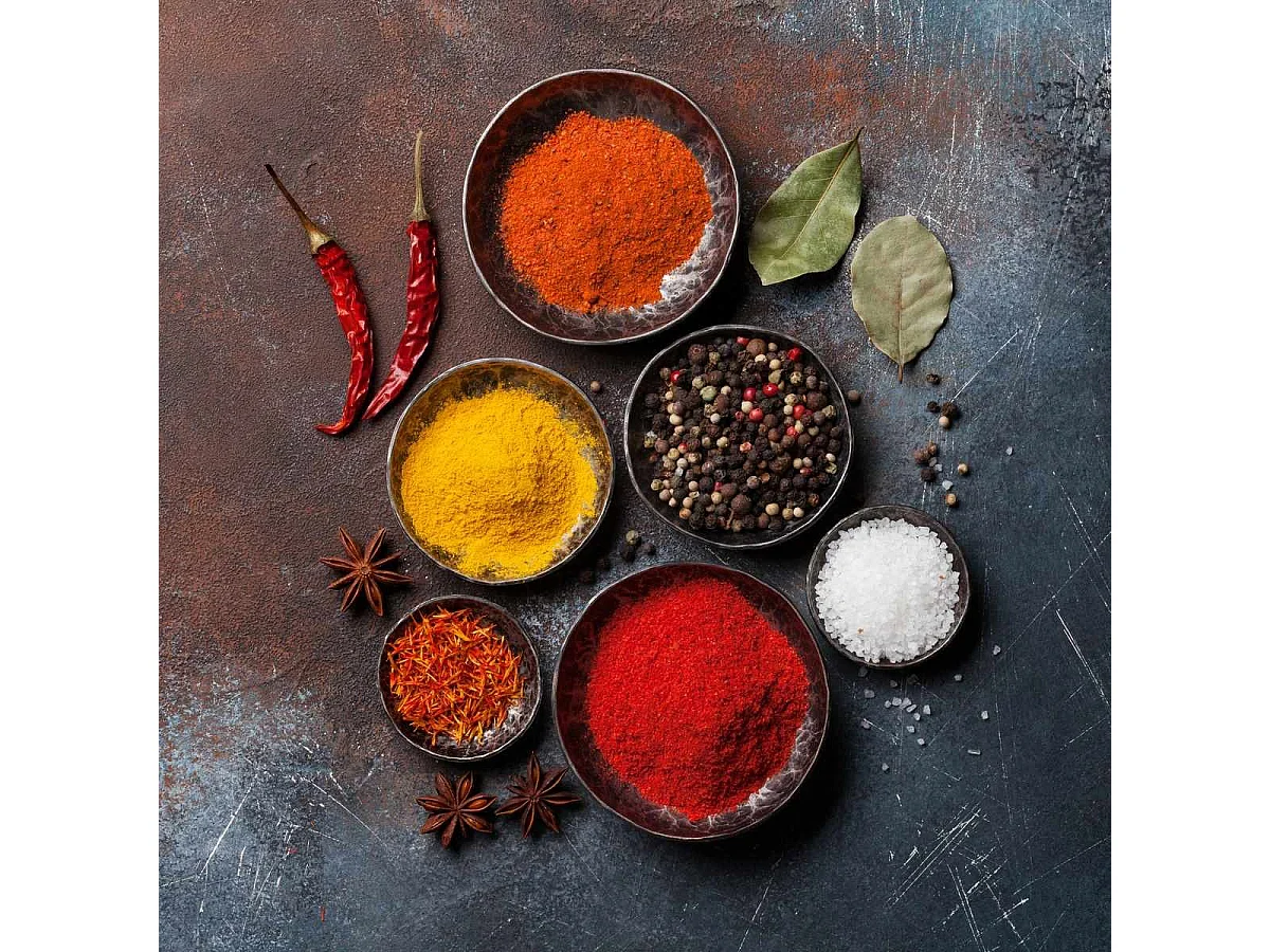 Tableau sur toile bol d'épice 65x65 cm