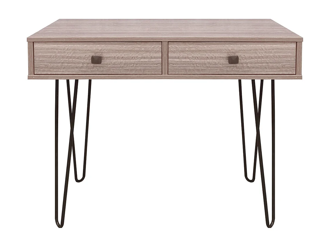 Bureau/Coiffeuse - 80x40 cm - pieds en épingle - avec 2 tiroirs - ORIANIS