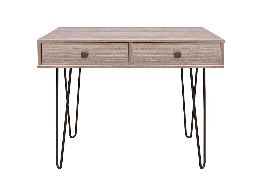 Bureau/Coiffeuse - 80x40 cm - pieds en épingle - avec 2 tiroirs - ORIANIS