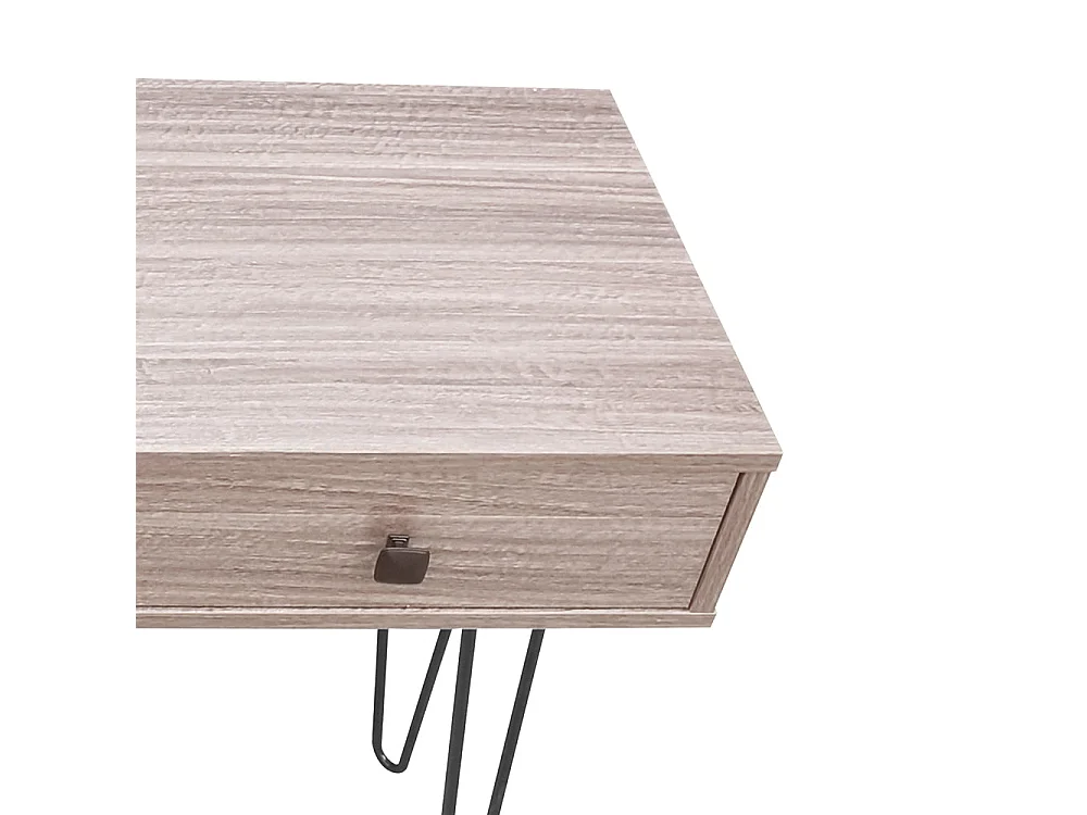 Bureau/Coiffeuse - 80x40 cm - pieds en épingle - avec 2 tiroirs - ORIANIS