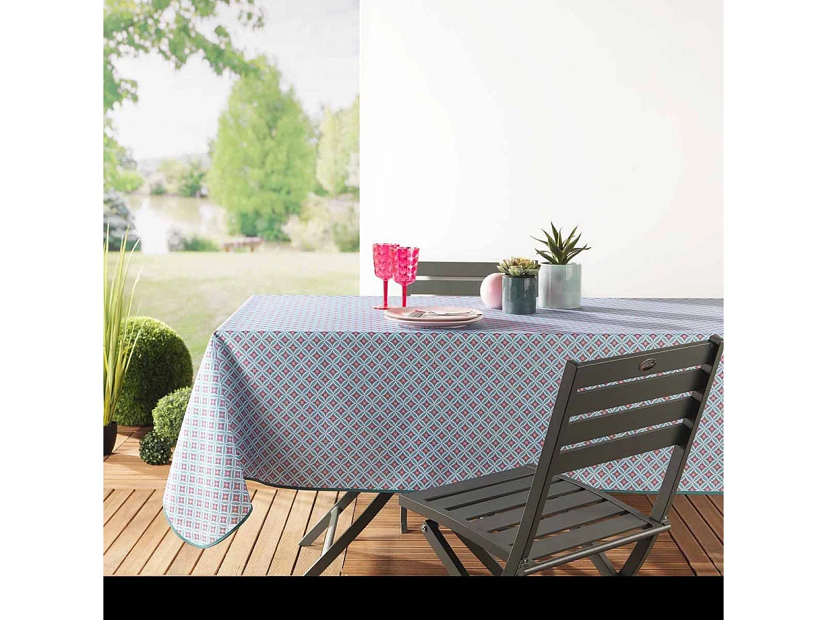 Nappe Antitache "Havana" 150x240cm Menthe