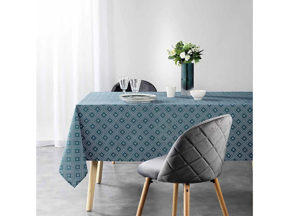 Nappe Rectangulaire "Idylle" 140x240cm Émeraude