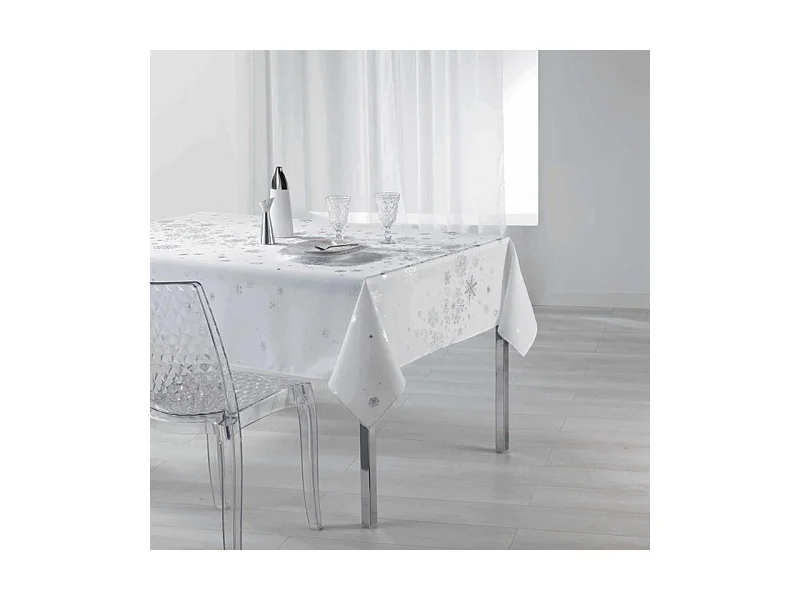 Nappe Rectangulaire Imprimée "Constellation" 150x240cm Blanc