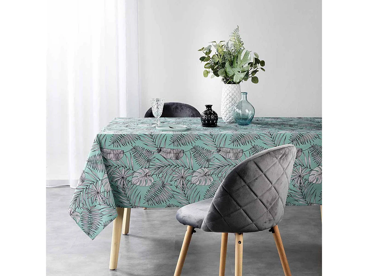Nappe Rectangulaire "Puebla" 140x240cm Menthe