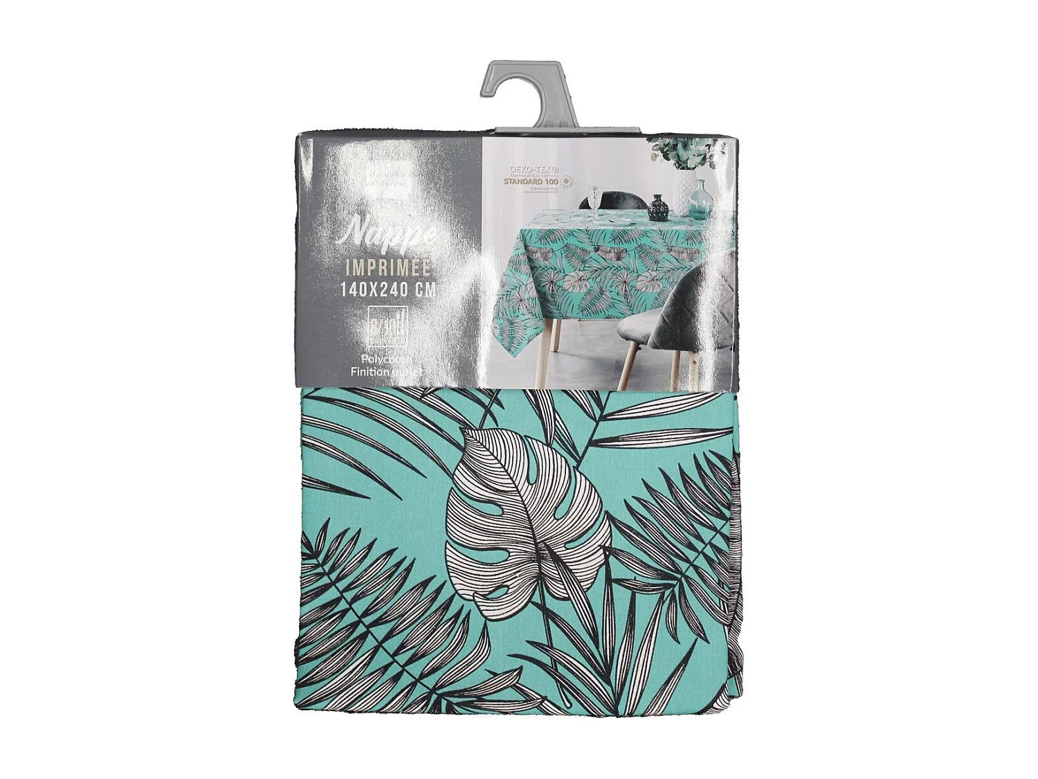 Nappe Rectangulaire "Puebla" 140x240cm Menthe