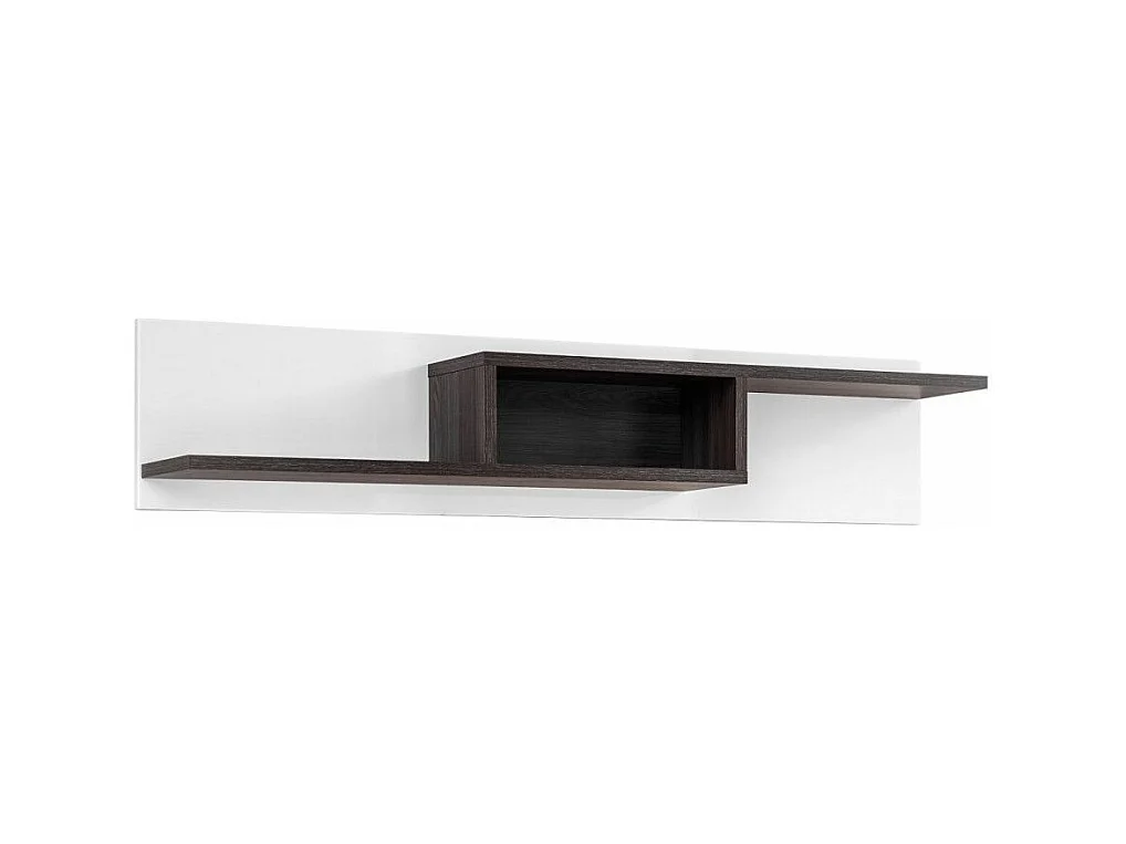 Étagère Murale "Cross" 150cm Naturel & Blanc