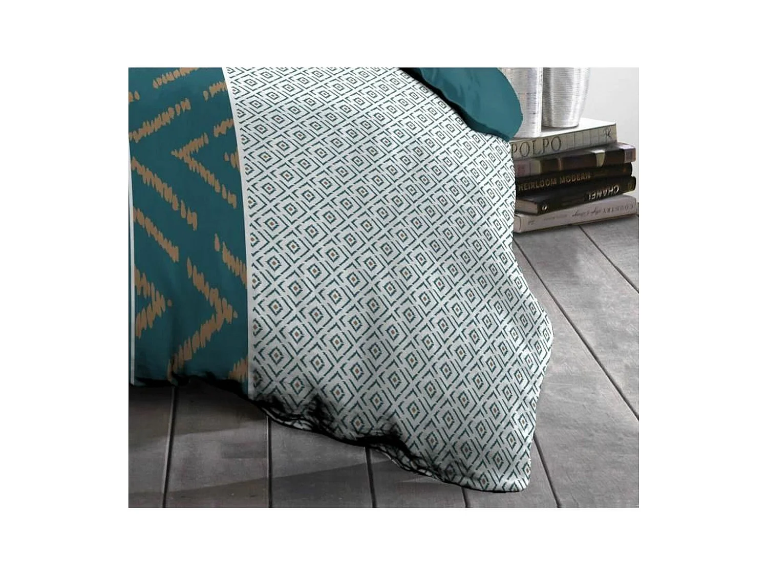 Microvezel dekbedset 220 x 240 cm en 2 kussenslopen 63 x 63 cm Eendblauw